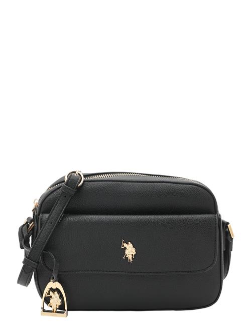 U.S. POLO ASSN. Skuldertaske 'Jones'  guld / sort