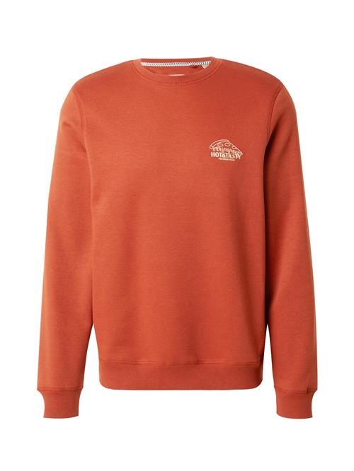 BLEND Sweatshirt  ecru / mørkeorange