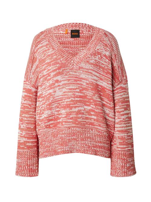 Se BOSS Pullover 'Frio'  pink / hvid ved About You