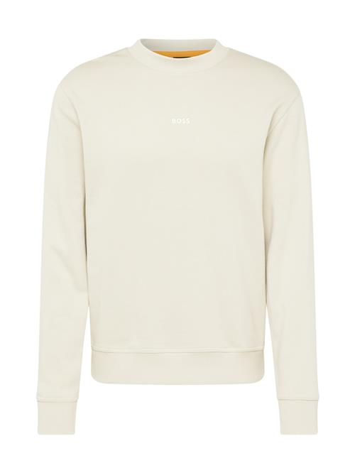 Se BOSS Sweatshirt  beige / hvid ved About You