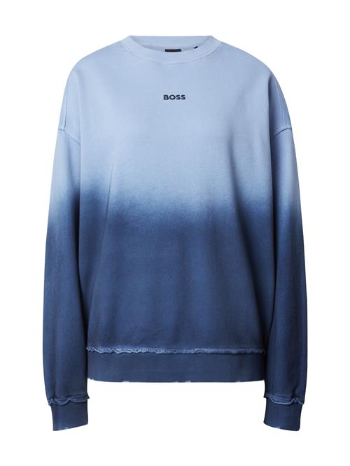 BOSS Sweatshirt 'C_Elaslogan_degradee'  blå / lyseblå