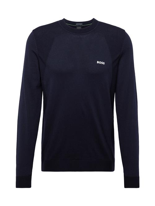 BOSS Pullover 'Momentum'  mørkeblå / hvid