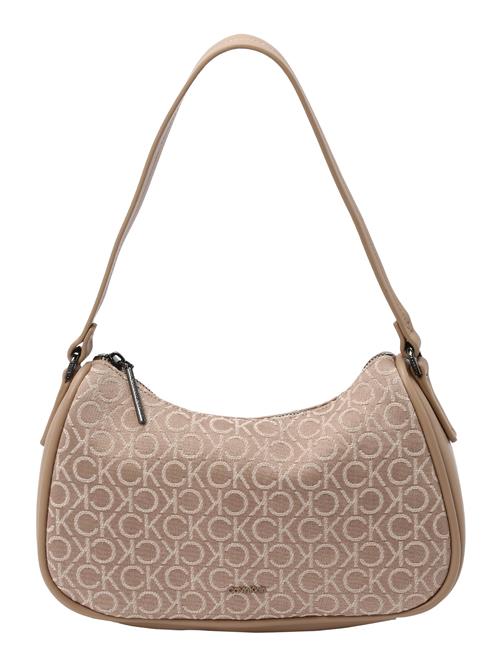 Calvin Klein Skuldertaske 'REFINE'  beige / cappuccino