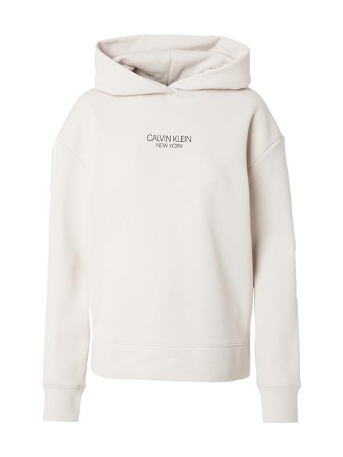 Calvin Klein Sweatshirt 'NEW YORK'  lysegrå / sort