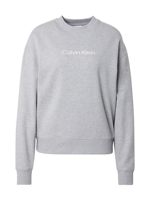 Se Calvin Klein Sweatshirt 'HERO'  lysegrå / hvid ved About You