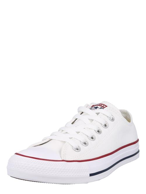 Se CONVERSE Sneaker low 'CHUCK TAYLOR ALL STAR CASSIC OX WIDE FIT'  mørkeblå / mørkerød / hvid ved About You