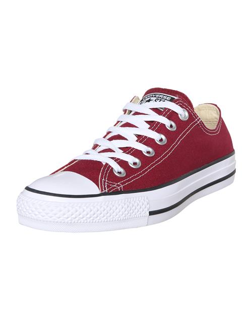 CONVERSE Sneaker low 'Chuck Taylor All Star Ox'  carminrød / hvid