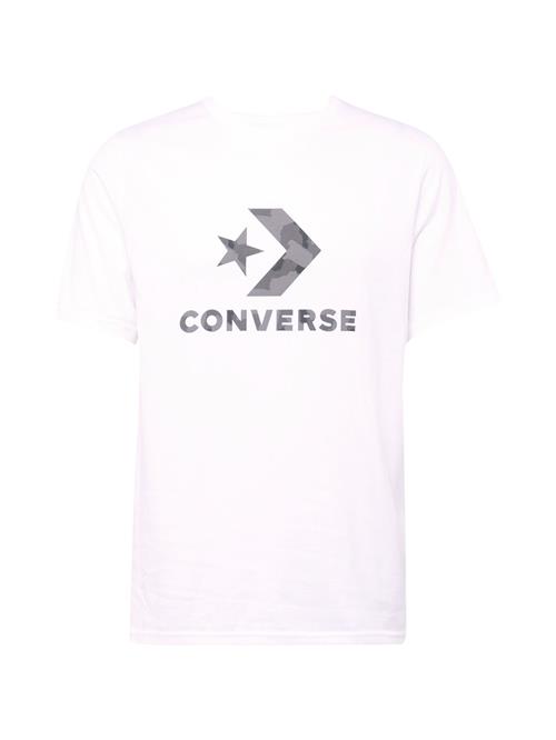 Se CONVERSE Bluser & t-shirts 'BACK TO SCHOOL'  grå / taupe / hvid ved About You