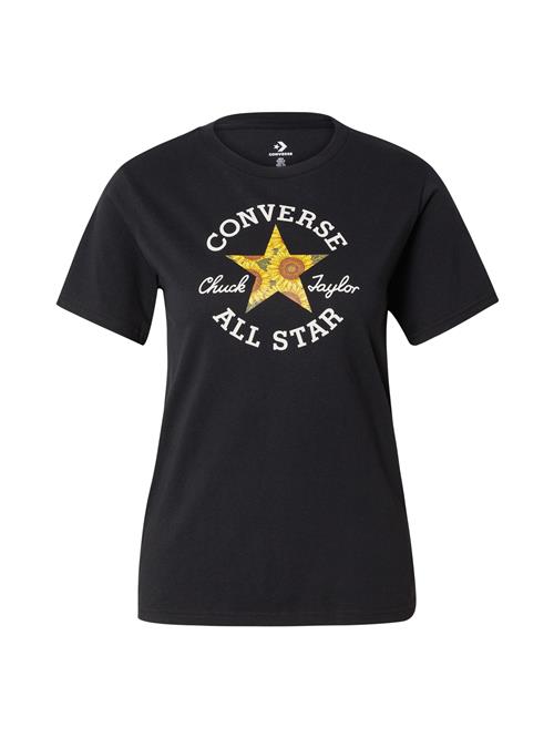 Se CONVERSE Shirts 'FLORAL CHUCK TAYLOR'  gul / sort / hvid ved About You