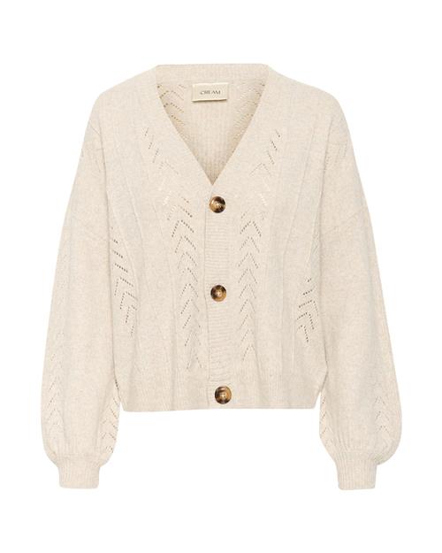 Cream Cardigan 'CR Holiday'  nude