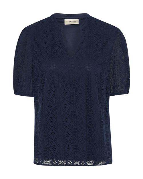 Se Cream Bluse 'Danika'  navy ved About You