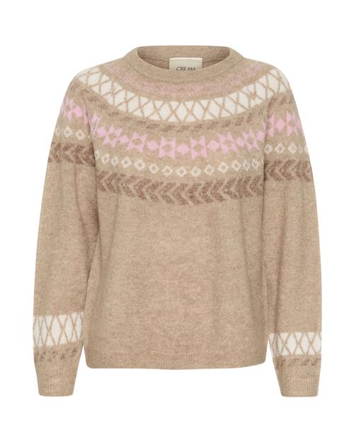 Cream Pullover 'Cherrie'  beige-meleret / pink