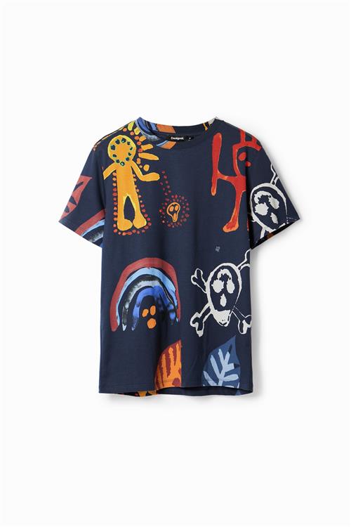 Desigual Bluser & t-shirts  navy / gul / rød / hvid