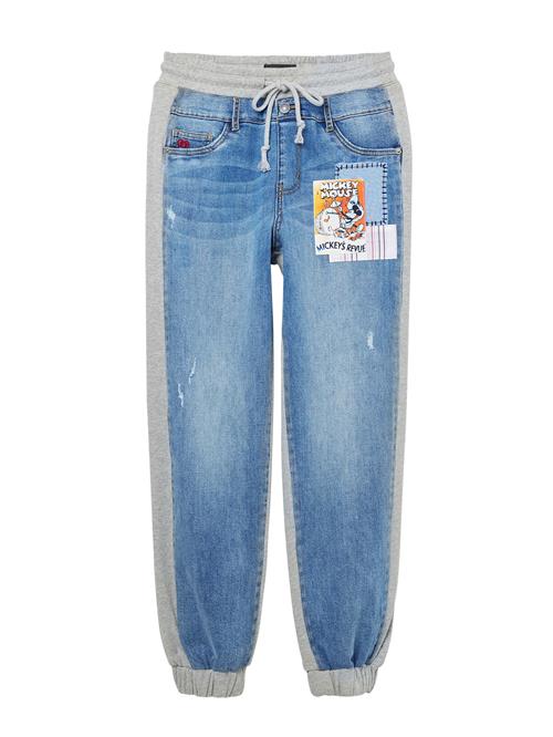 Desigual Jeans 'Mickey Mouse'  blue denim / grå / orange / sort