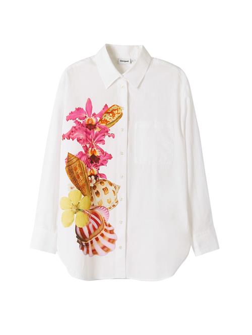 Desigual Bluse 'M. Christian Lacroix shells'  brun / gul / pink / hvid