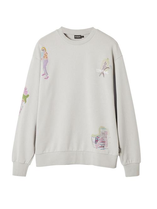 Se Desigual Sweatshirt  grå / blandingsfarvet ved About You