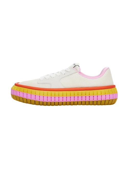 Desigual Sneaker low  brun / gul / pink / rød / hvid