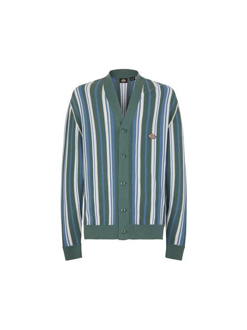 DICKIES Cardigan 'GLADE SPRING'  ecru / blå / mørkegrøn / hvid