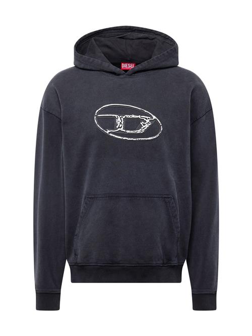 DIESEL Sweatshirt  sort / hvid