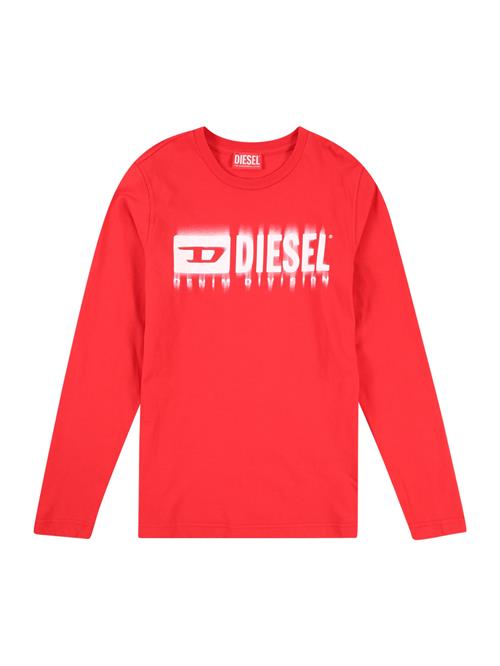 DIESEL Shirts 'TDIEGORL6LS'  rød / hvid