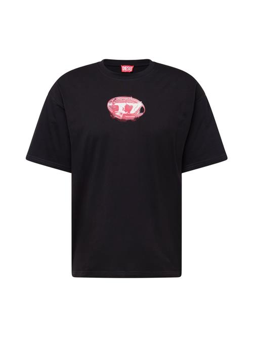 DIESEL Bluser & t-shirts  rød / sort / hvid