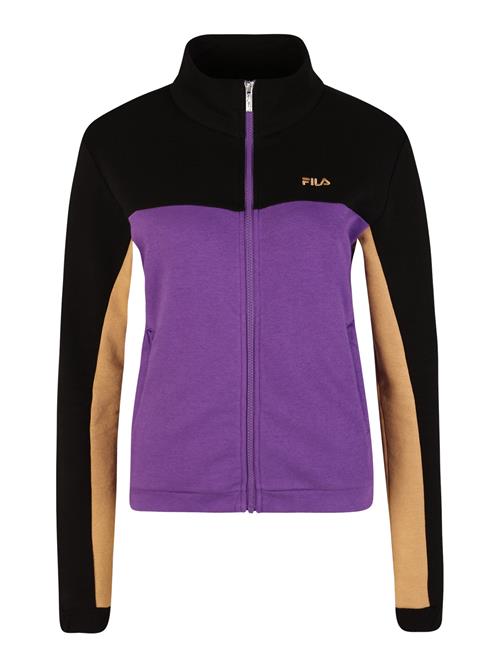 FILA Sweatjakke 'BRUCKBERG'  camel / lilla / sort