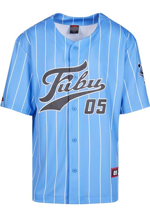 FUBU Skjorte 'Fubu Varsity'  lyseblå / antracit / hvid