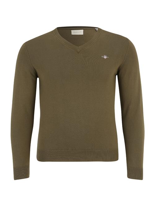 GANT Pullover 'CLASSIC'  navy / lysegrå / khaki / rød