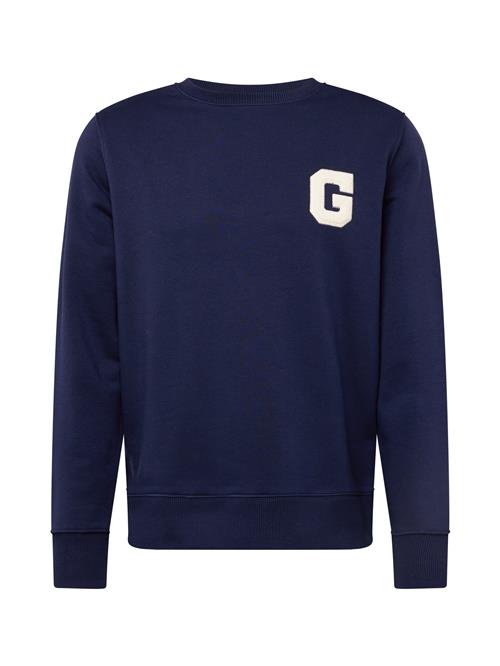 GANT Sweatshirt  blå / hvid