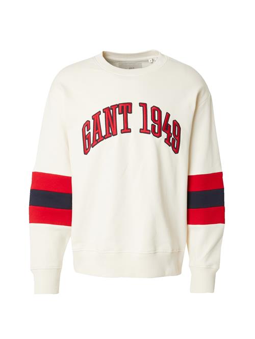 GANT Sweatshirt  lysebeige / navy / rød