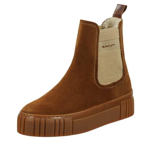 Se GANT Chelsea Boots 'Snowmont'  creme / cognac ved About You