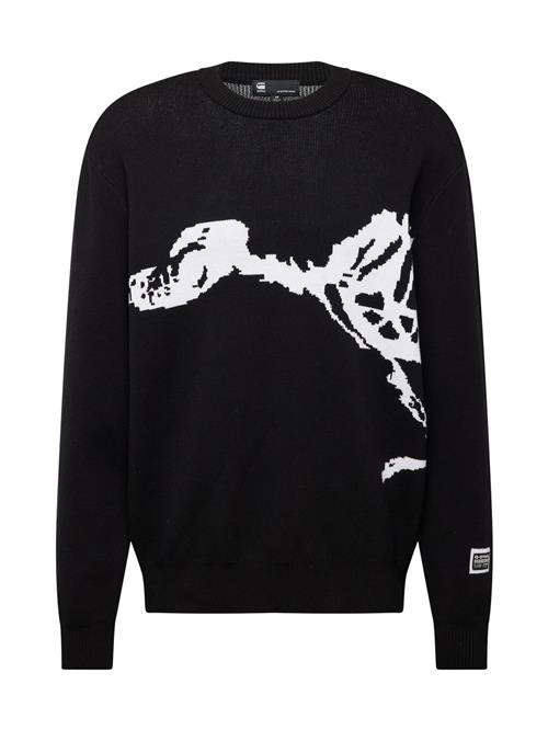 Se G-STAR Pullover 'Running dog'  sort / hvid ved About You