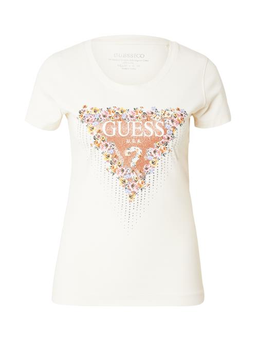 GUESS Shirts 'Blumen'  creme / lyseblå / hummer / lyserød