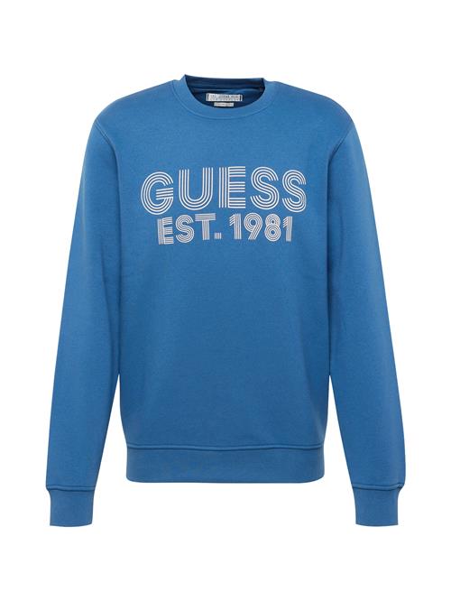 GUESS Sweatshirt 'BEAU'  lyseblå / hvid