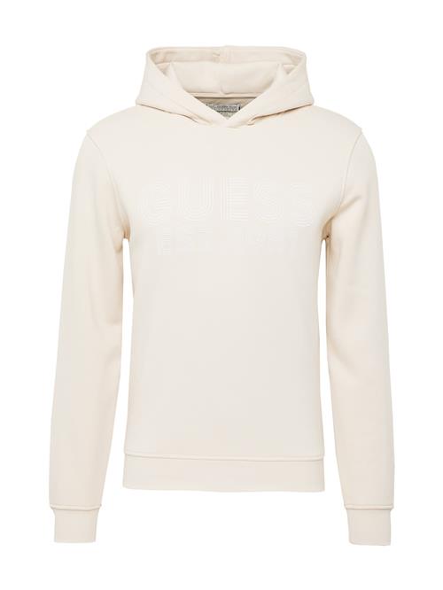 Se GUESS Sweatshirt 'BEAU'  lysegrå / hvid ved About You