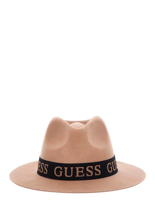 GUESS Hat 'Fedora'  beige / sort