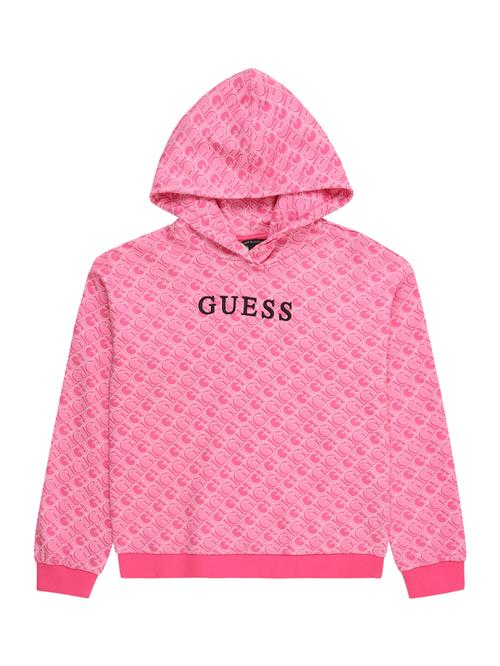 Se GUESS Sweatshirt  magenta / sort / hvid ved About You