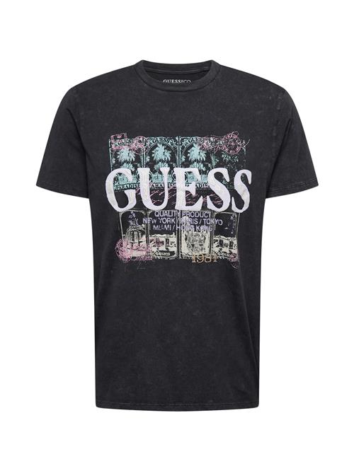 Se GUESS Bluser & t-shirts  turkis / lyserød / sort / hvid ved About You