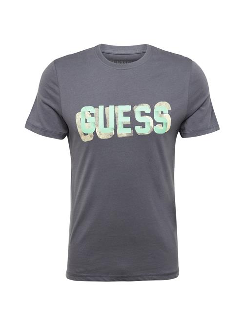 Se GUESS Bluser & t-shirts  pastelgul / mørkegrå / lysegrøn ved About You