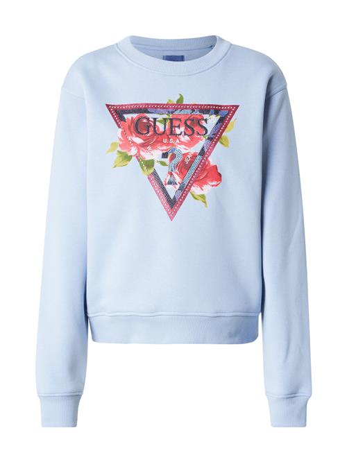 GUESS Sweatshirt  lyseblå / lysegrøn / gammelrosa / sort