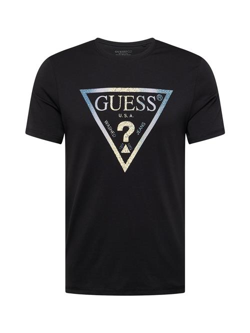 Se GUESS Bluser & t-shirts  blå / gul / sort / sølv ved About You