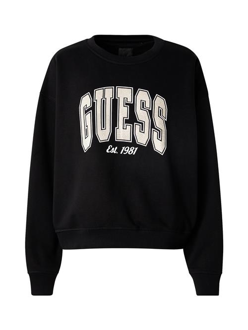 Se GUESS Sweatshirt  brun / sort / hvid ved About You