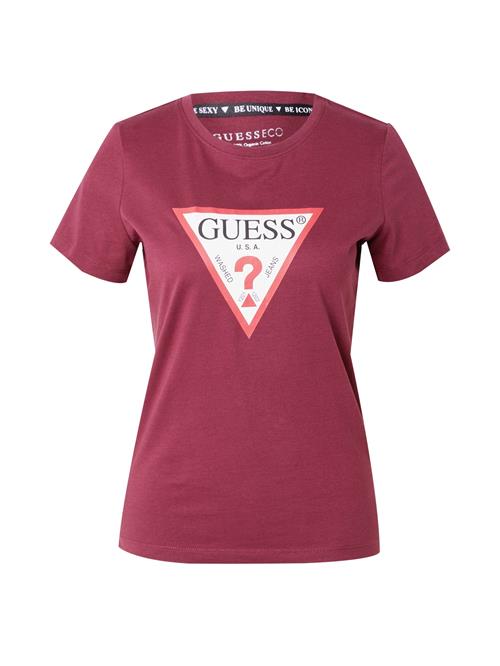 Se GUESS Shirts  blodrød / burgunder / sort / hvid ved About You