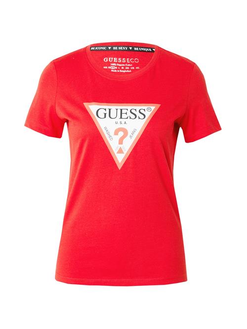 Se GUESS Shirts  rød / melon / sort / hvid ved About You