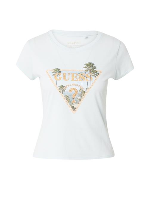 GUESS Shirts  pastelblå / grøn / lyseorange