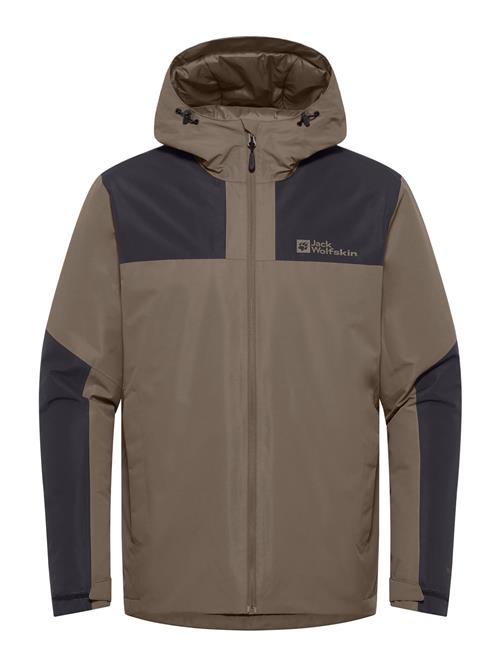 JACK WOLFSKIN Udendørsjakke 'Jasper'  choko / sort