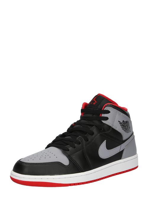 Jordan Sneaker high 'AIR JORDAN 1 MID'  grå / rød / sort