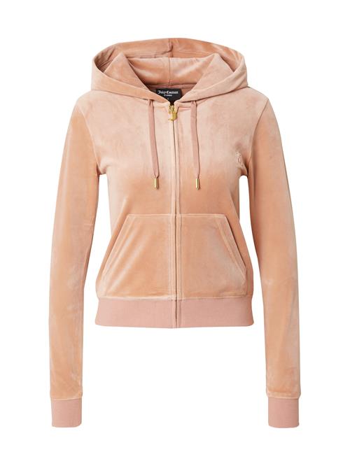 Juicy Couture Sweatjakke 'ROBERTSON'  cappuccino / hvid