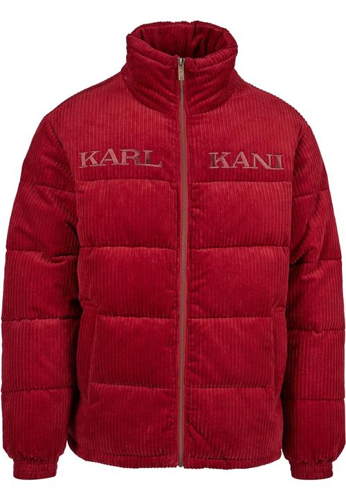 Karl Kani Vinterjakke 'Retro Corduroy'  rubinrød / cranberry