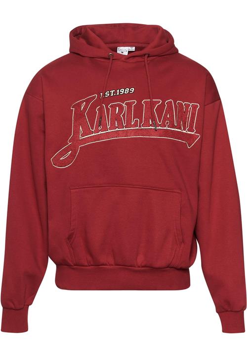 Se Karl Kani Sweatshirt  mørkerød / sort / hvid ved About You